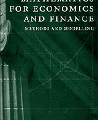 MATHEMATICS FOR ECONOMICS AND FINANCE