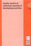 Quality Control of Veterinary Vaccines in Developing Countries
