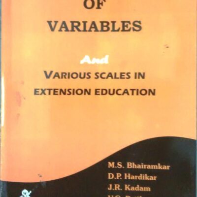 Quantification of Variables and Various Scales in Extension Education (PB)