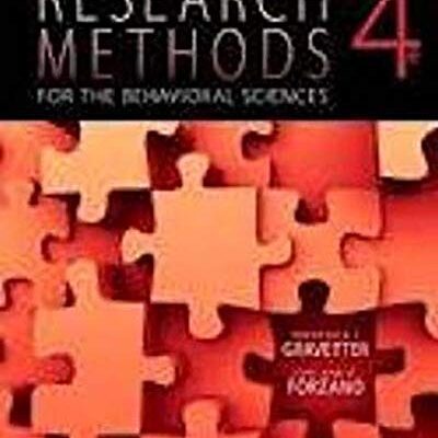 RESEARCH METHODS FOR THE BEHAVIORAL SCIENCES