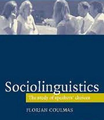 SOCIOLINGUISTICS
