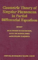 Geometric Theory of Singular Phenomena in Partial Differential Equations (Symposia Mathematica)