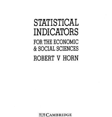 Statistical Indicators: For the Economic and Social Sciences