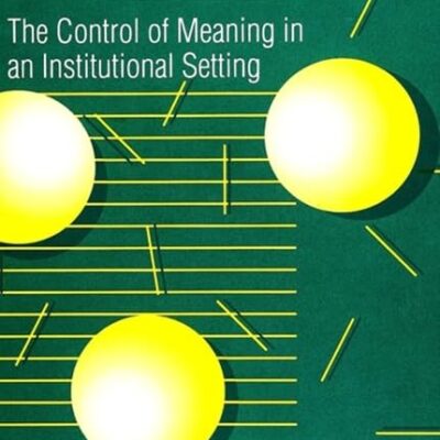 Managing Change in Old Age:The Control of Meaning in an Institutional Setting (SUNY series in Anthropology and Judaic Studies)