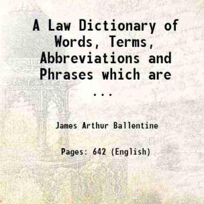 A Law Dictionary of Words
