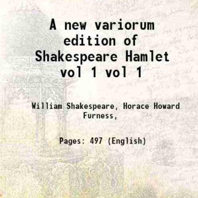 A new variorum edition of Shakespeare