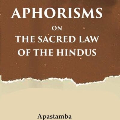 Aphorisms on the Sacred Law of the Hindus 2nd [Hardcover]
