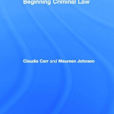 Beginning Criminal Law