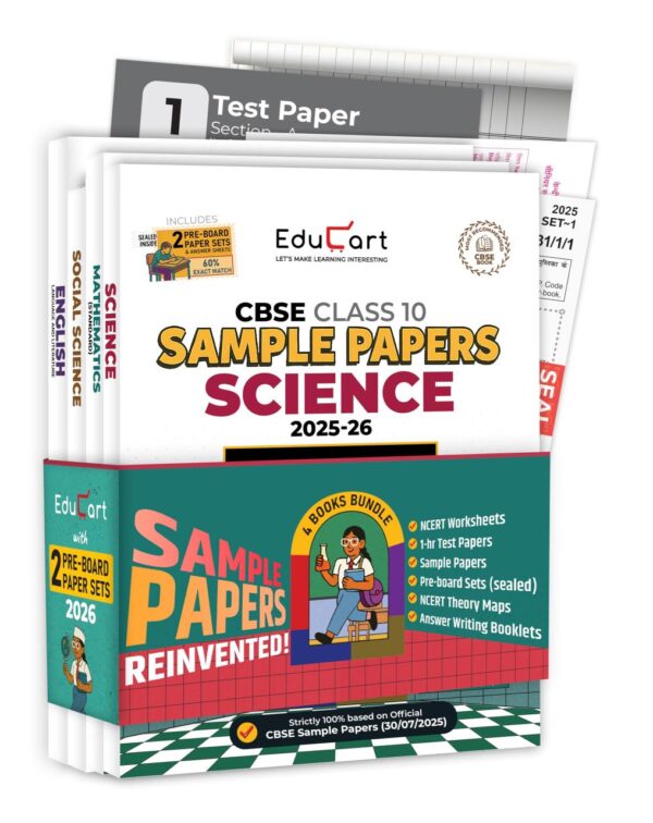 Educart CBSE Sample Paper Class 10 2025-26 - Science