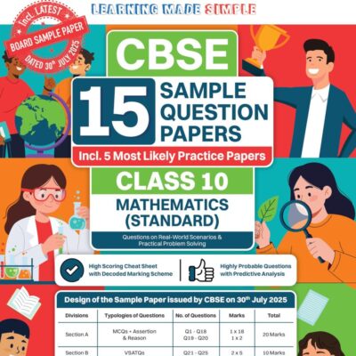 Oswaal CBSE 15 Sample Question Papers Class 10 Mathematics Standard for 2026 Board Exam (As per CBSE Sample Question Paper issued on 30 July 2025)