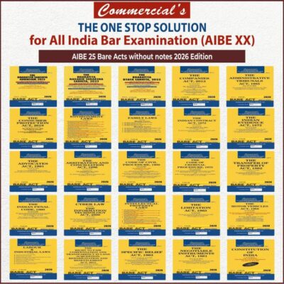 COMMERCIAL'S AIBE Exam combo of 25 Bare Acts without Notes