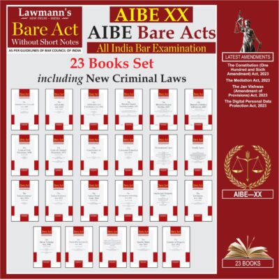 AIBE Bare Acts without Notes | 23 Books Set Combo | 45+ Acts including New Criminal Laws BNSS