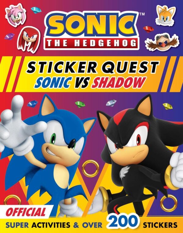 Sonic the Hedgehog Sticker Quest: Sonic vs Shadow: Sticker Activity Book packed with puzzles and over 200 stickers! Perfect for fans of the games, movies and TV shows