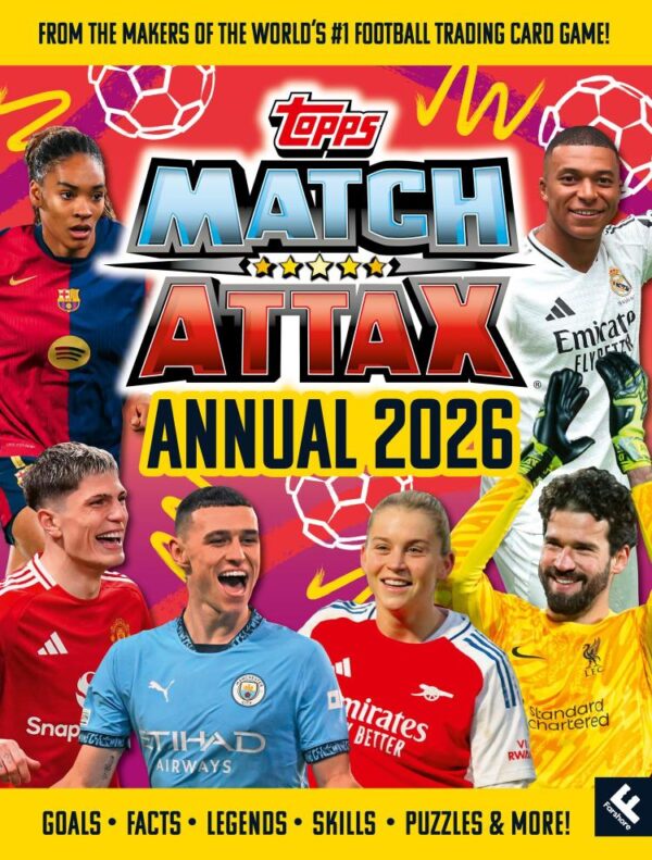 Match Attax Annual 2026: The best official illustrated football annual, brand new for 2026 and full of action – the perfect gift for footy-loving kids and teens this Christmas!