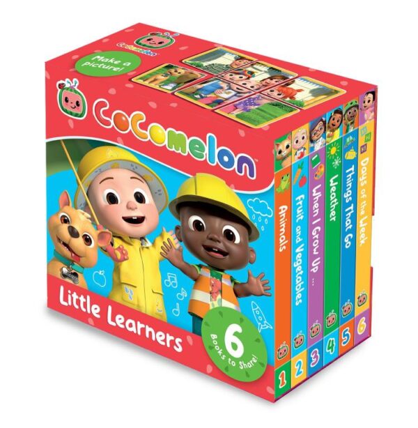 Official Cocomelon Little Learners Pocket Library: 6 new mini board books about first experiences, featuring JJ and his friends – a perfect Christmas stocking filler for toddlers and young children!