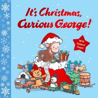 It’S Christmas, Curious George]: Includes 7 Fold Out Flaps for Interactive Fun
