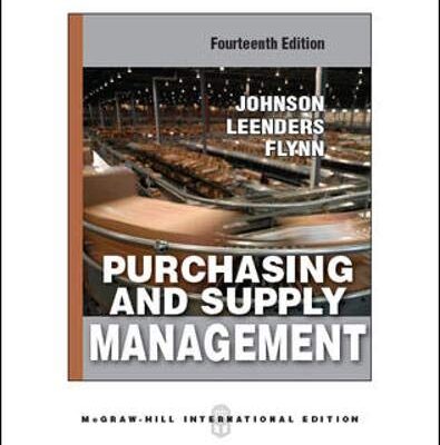 PURCHASING AND SUPPLY MANAGEMENT, 14TH EDITION