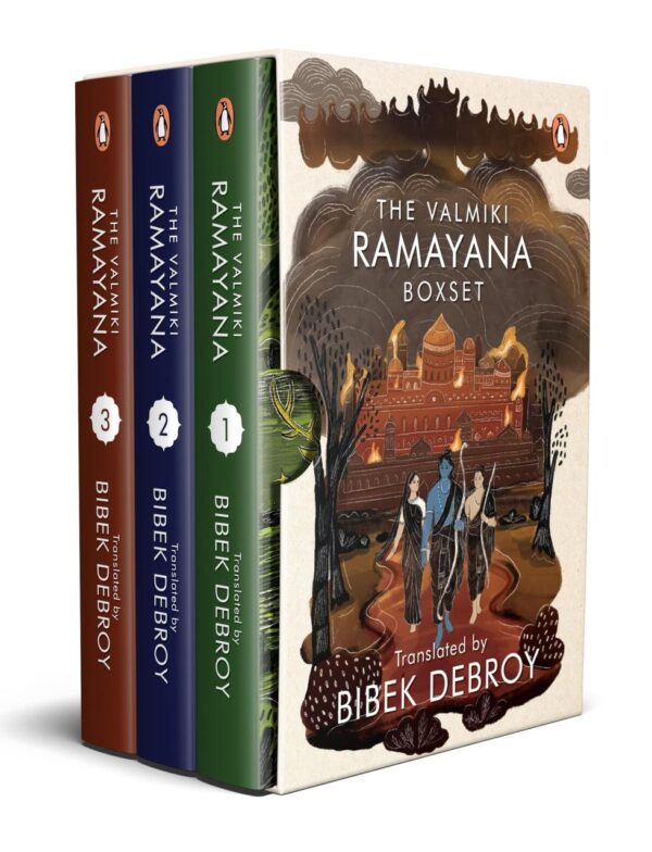 The Valmiki Ramayana (Box set of 3): Bibek Debroy Translation of Epic Hindu Mythology, Adventure & Family Duty | Premium Collector’s Edition | Perfect Gift for Festivities