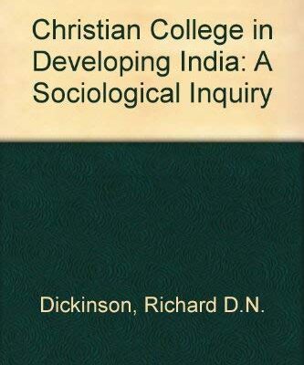 The Christian College in Developing India: A Sociological Inquiry
