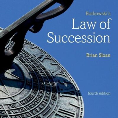 Borkowskis Law Of Succession 4E Paper