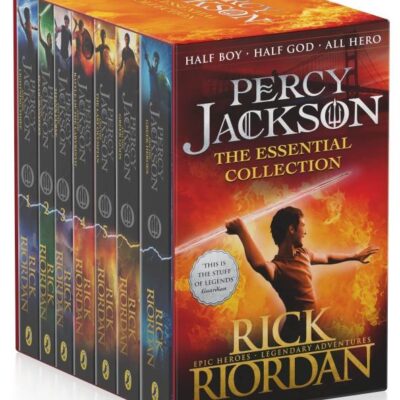 The Essential Percy Jackson Collection (7 Books Set) by Rick Riordan (Lightning Thief, Sea of Monsters, Titan's Curse, Battle of Labyrinth, Last Olympian, Greek Heroes, Greek Gods)