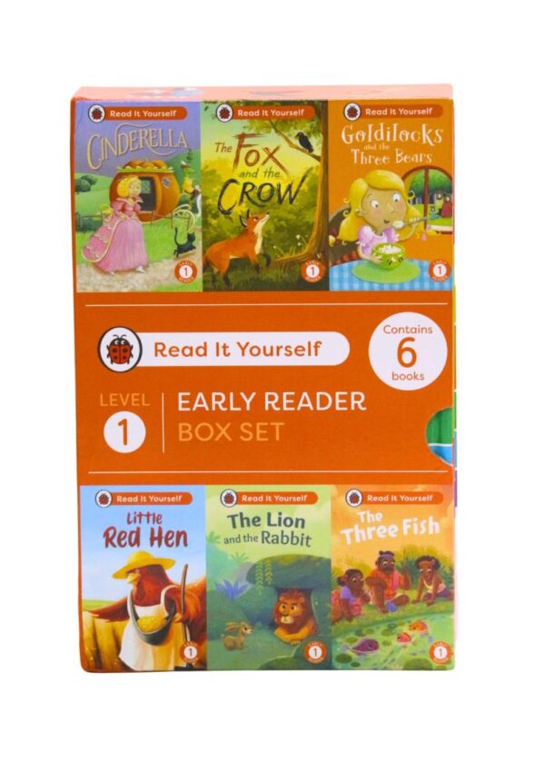 Read It Yourself with Ladybird: Early Readers Level 1: 6 Books Collection Box Set (Cinderella, The Three Fish, Little Red Hen, Goldilocks and the Three Bears, and The Lion and the Rabbit)