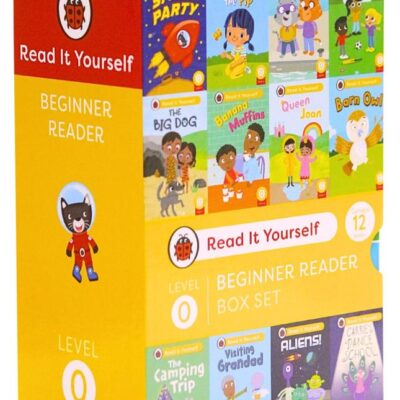 Read It Yourself with Ladybird: Phonics Readers Level 0: 12 Books Collection Box Set (Space Party, Pippa and the Pip, Go, Kit Cat!, Tim, Bess and Tess, The Big Dog, Banana Muffins and More)