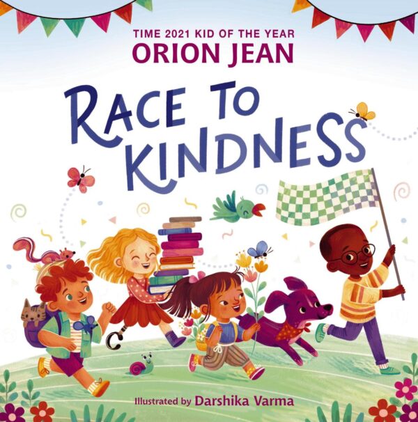 Race to Kindness children's book cover - colorful picture book about kindness and compassion for ages 4-8