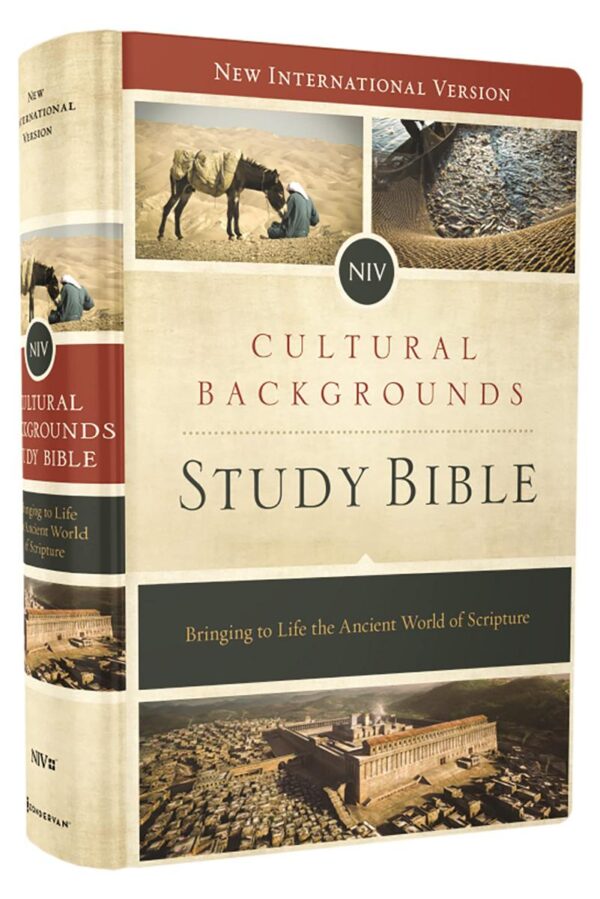 NIV Cultural Backgrounds Study Bible Red Letter Edition - 2358 pages, hardcover with cultural and historical notes