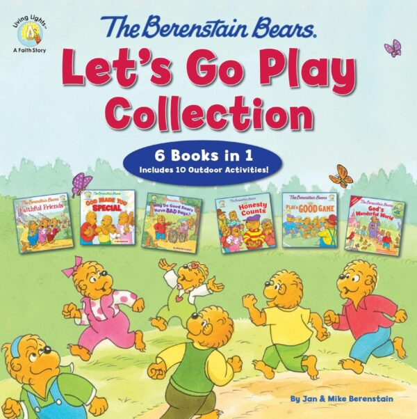 Berenstain Bears Let's Go Play Collection 6 Books in 1 - Faith Stories for Children Ages 4-8