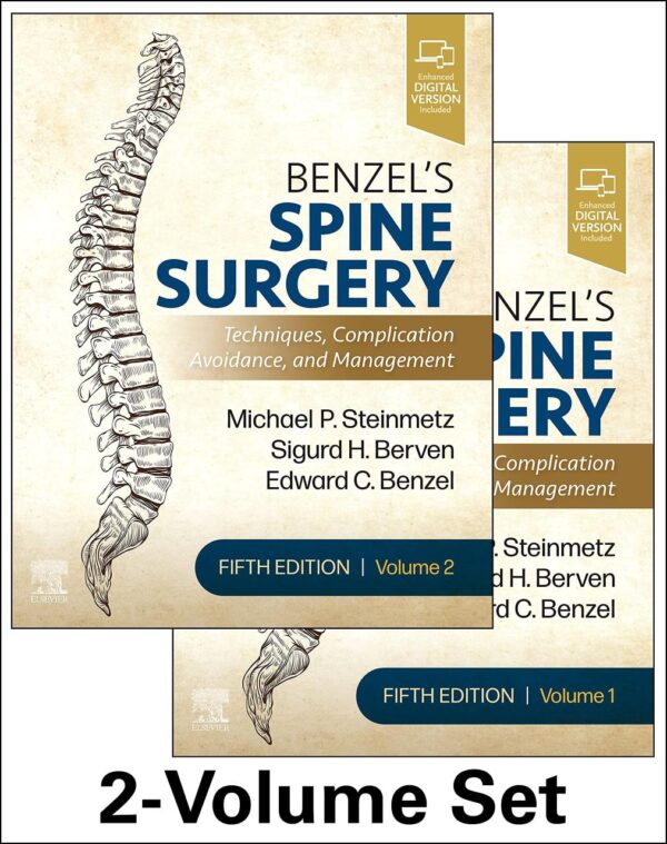 Benzel's Spine Surgery 5th Edition 2-volume set cover - comprehensive spine surgery techniques and complication management textbook
