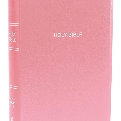 NKJV, Gift and Award Bible, Leather-Look, Pink, Red Letter, Comfort Print