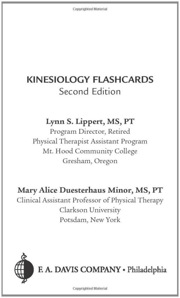 Kinesiology Flash Cards 2Ed (Pb) 2006