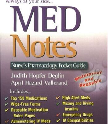 MedNotes: Nurse's Pharmacology Pocket Guide