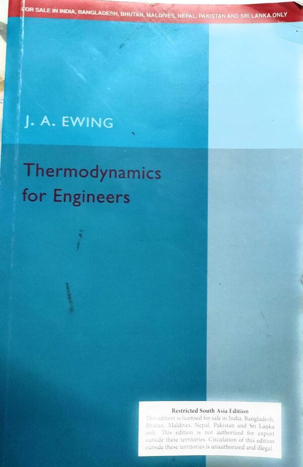 THERMODYNAMICS FOR ENGINEERS FOR ENGINEERS