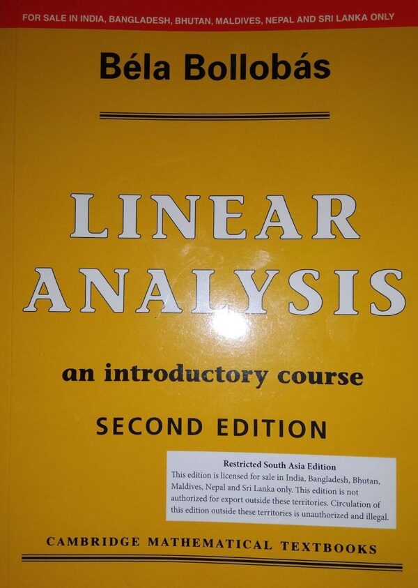 LINEAR ANALYSIS ,2ND EDITION