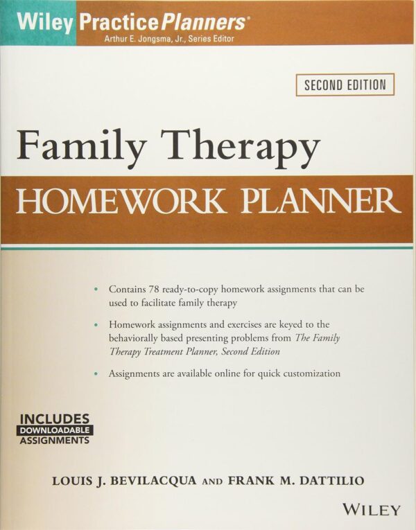Family Therapy Homework Planner (PracticePlanners)