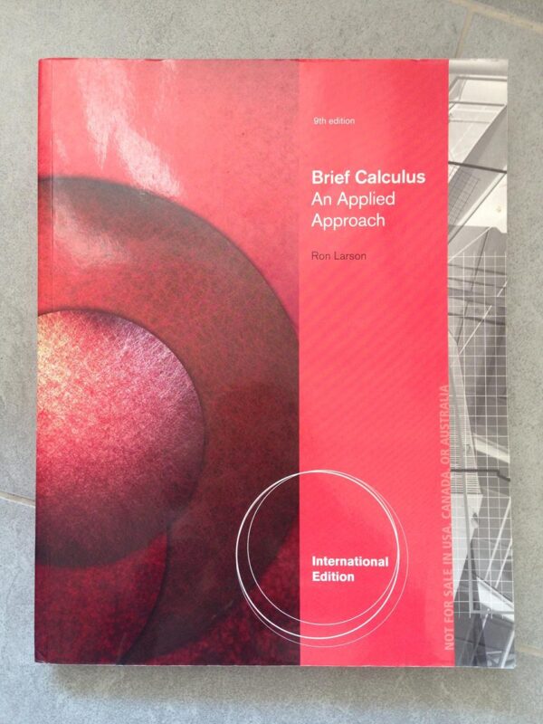 Brief Calculus: An Applied Approach