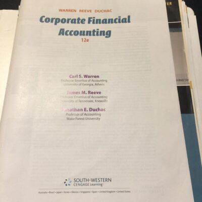 Corporate Financial Accounting
