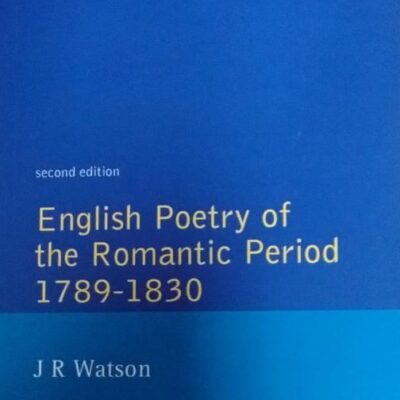 English Poetry of the Romantic Period 1789-1830
