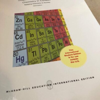 Chemistry In Context Applying Chemistry To Society 9Ed (Ie) (Pb 2018)