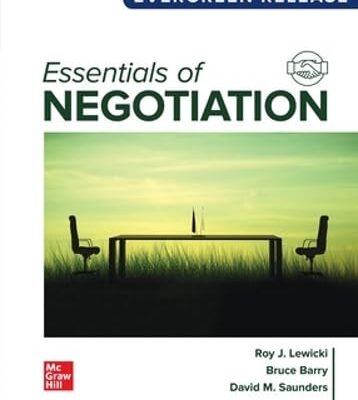 Essentials of Negotiation: 2024 Release ISE