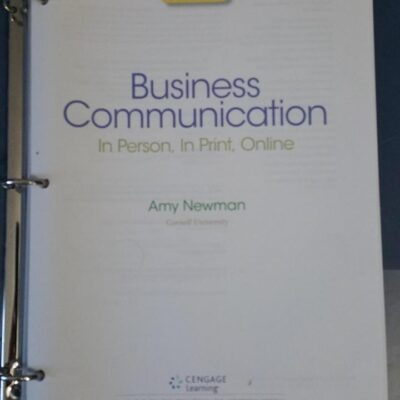BUSINESS COMM IN PERSON IN PRINT