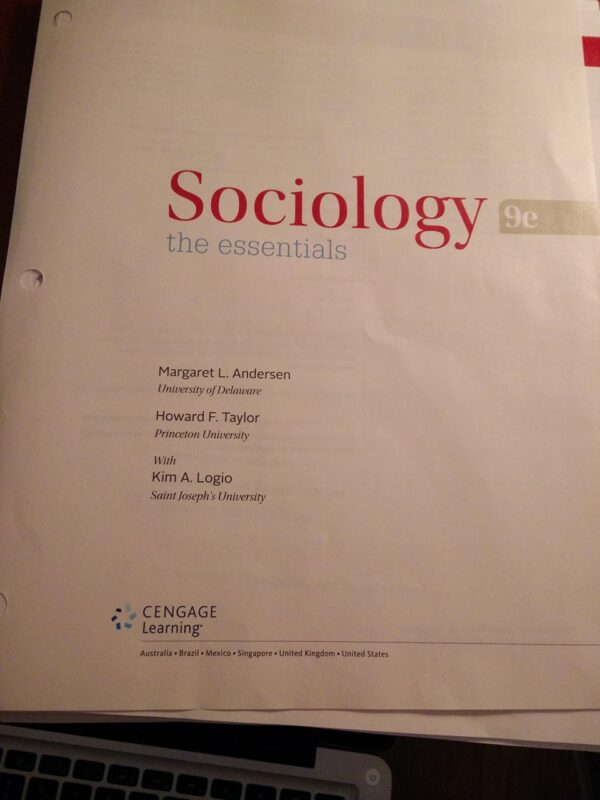 SOCIOLOGY: THE ESSENTIALS, 9TH EDITION