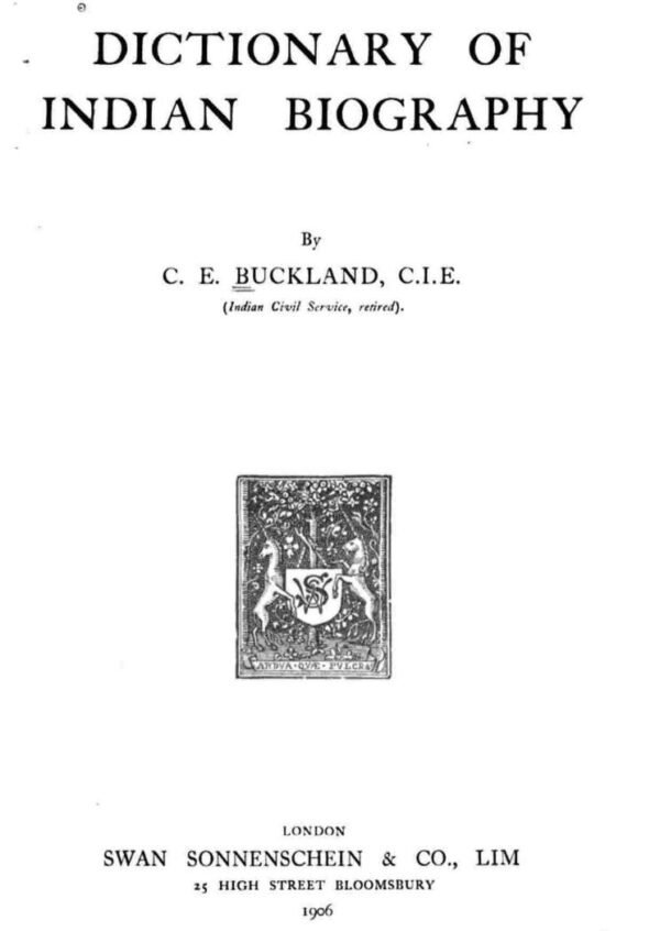 Dictionary of Indian Biography