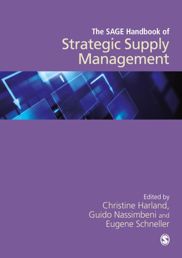 SAGE HANDBOOK OF STRATEGIC SUPPLY MANAGEMENT