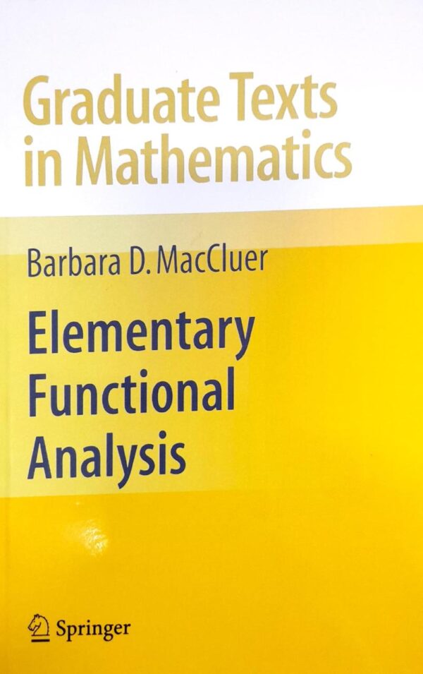 Elementary Functional Analysis (Sae) (Pb 2019)