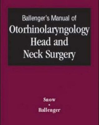 Manual of Otorhinolaryngology, Head & Neck Surgery CD-ROM