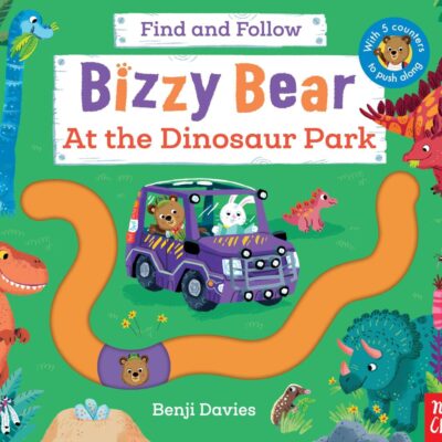 Bizzy Bear Find and Follow: At the Dinosaur Park: with 4 sliding counters