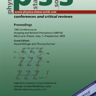 PROCEEDINGS OF THE 10TH CONFERENCE ON HOPPING AND RELATED PHENOMENA (HRP 10), MIRAMARE-TRIESTE, ITALY, 1-4 SEPTEMBER 2003: PHYSICA STATUS SOLIDI (C) -